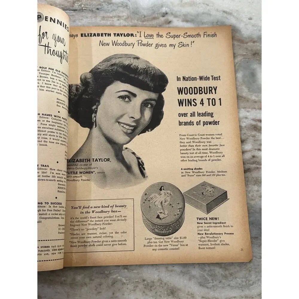 Vtg Screen Stories Magazine Dec. 1948 Ingrid Bergman Ads Fashion +